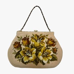 Vintage Floral Embroidered Purse